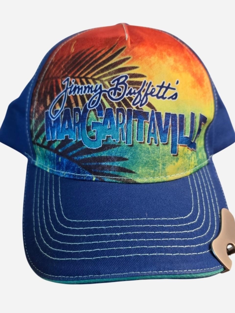 Jimmy Buffett Margaritaville trucker hat with bottle opener